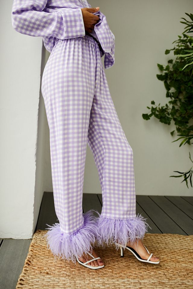 Sleeper Lavender Vichy Party Pyjamas Set