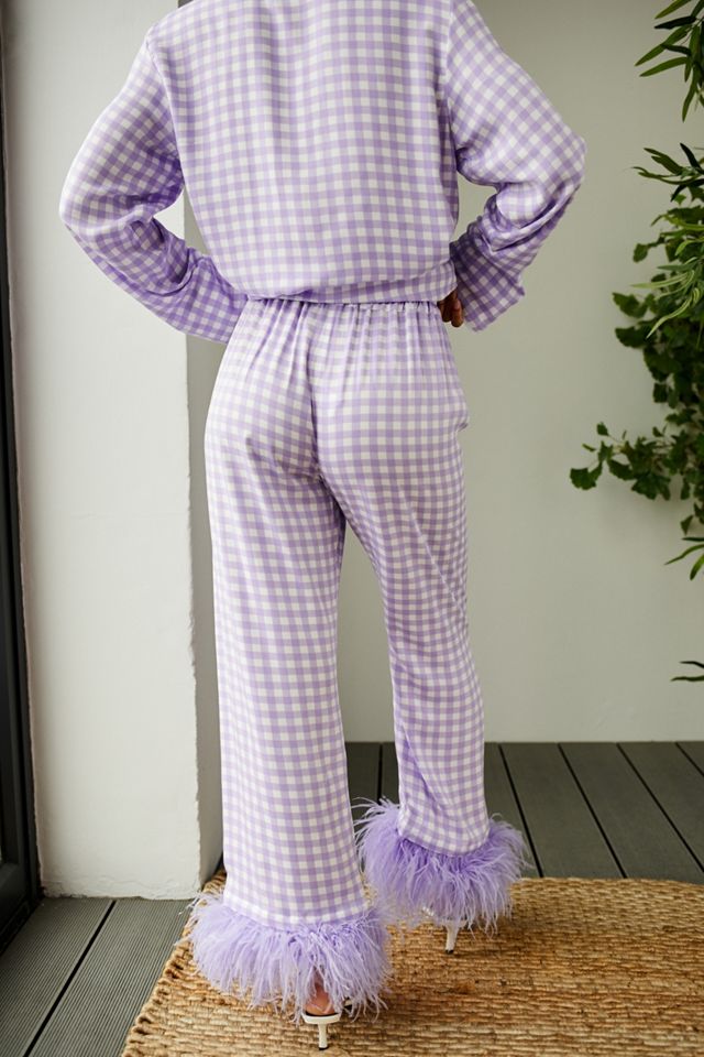 Sleeper – Pyjama-Set „Vichy Party“ in Lavendel #4