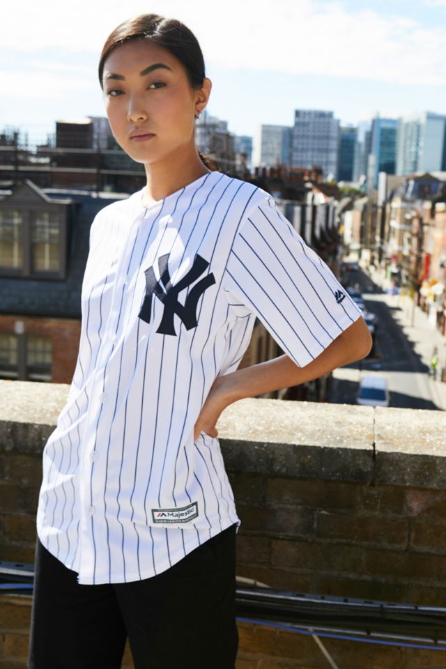 Fanatics - Chemise en jersey à rayures des NY Yankees de la MLB