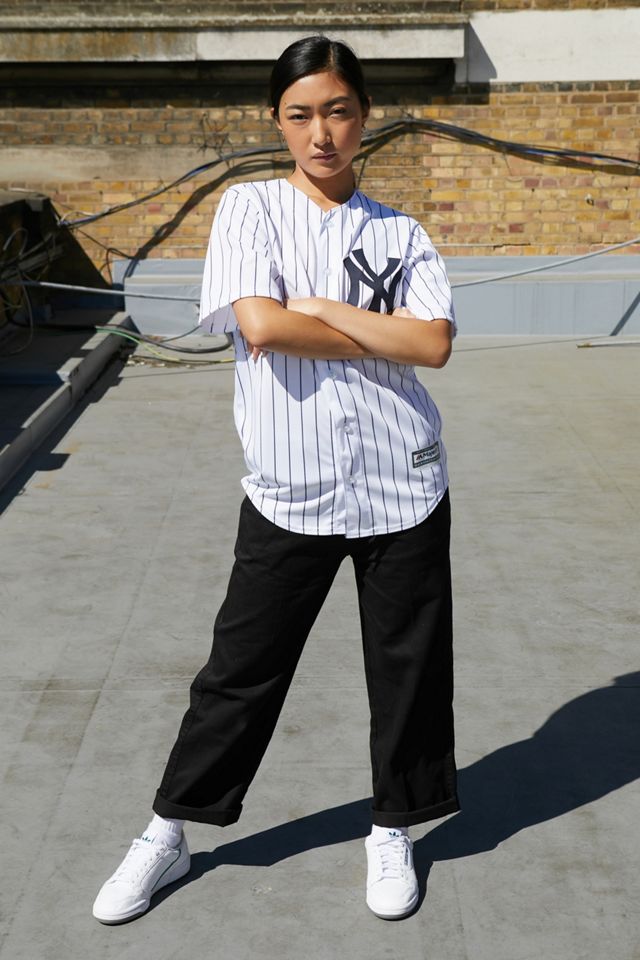 Fanatics - Chemise en jersey à rayures des NY Yankees de la MLB #2