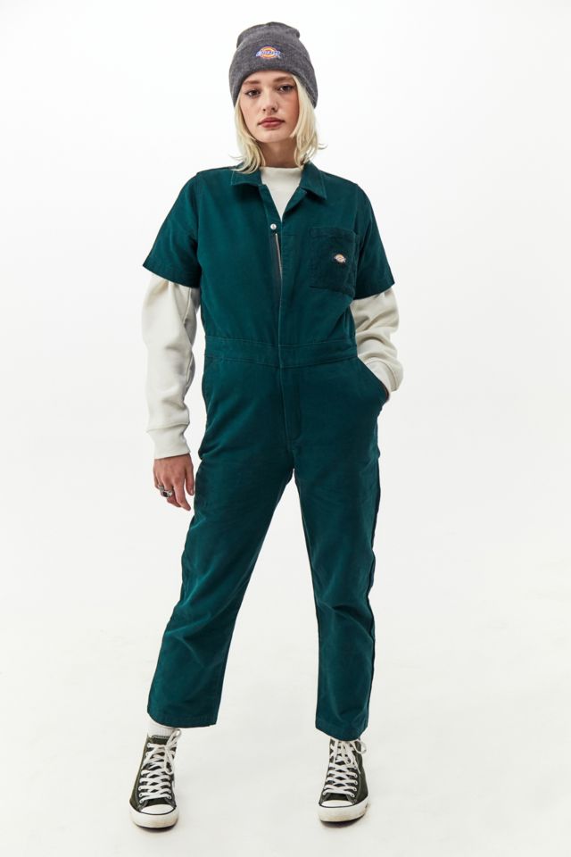 Urban Outfitters Uo Victory Zip-front Coverall Jumpsuit in Green