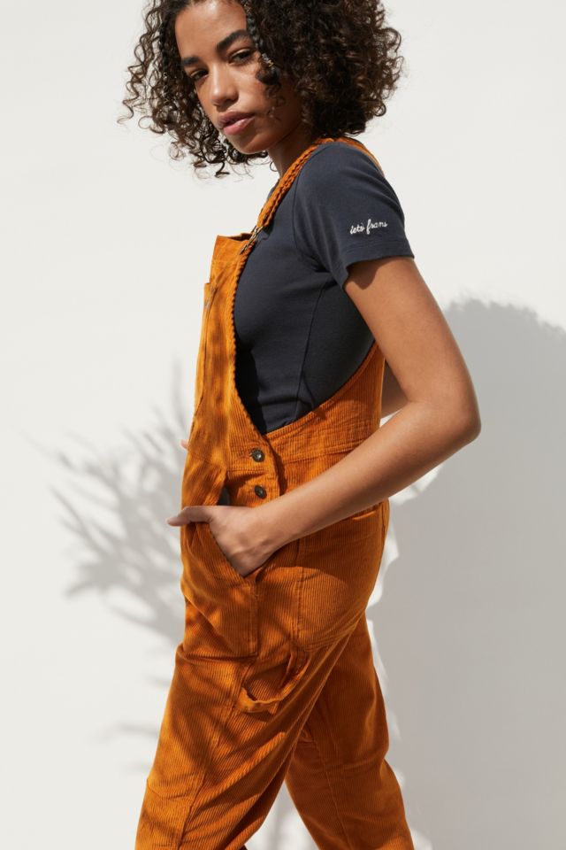 Dickies Orange Higginson Bib Dungarees Urban Outfitters Uk 7465