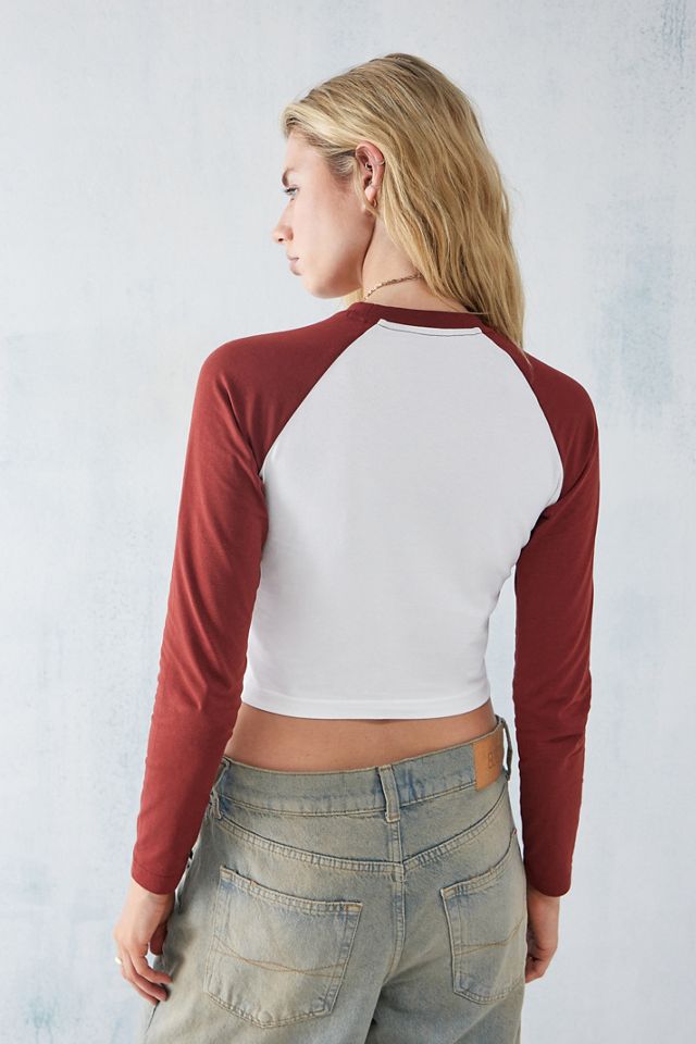 Dickies - T-shirt raglan Sodaville blanc et rouge, exclusivité UO #3