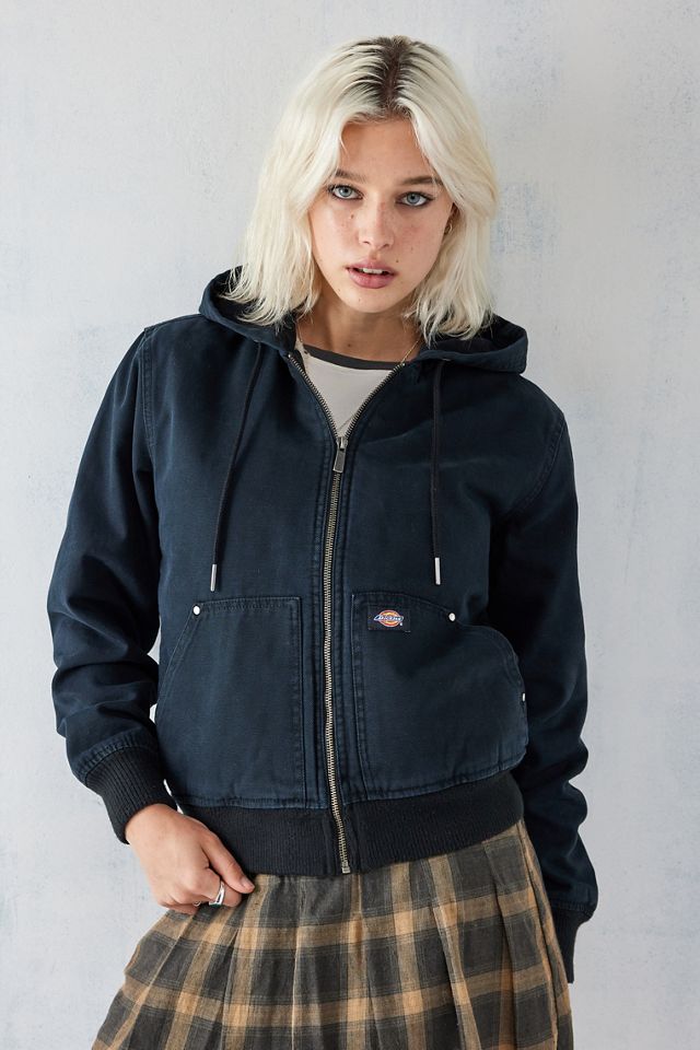 Dickies - Veste en toile doublée de peau de mouton bleu marine #1