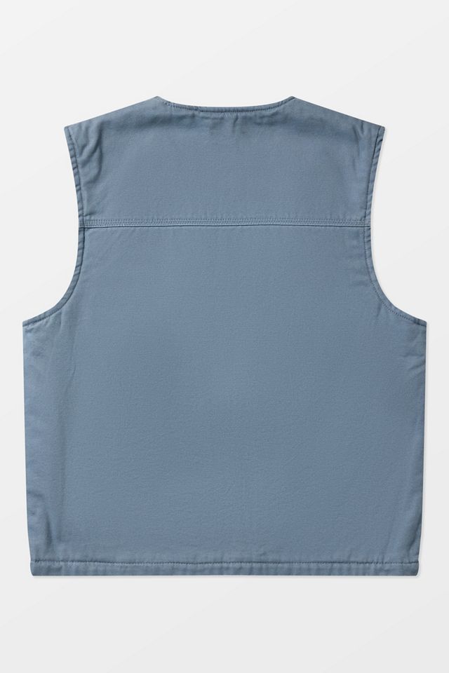 Dickies Duck Blue Canvas Summer Vest | Urban Outfitters UK