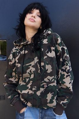Dickies Camouflage Zip-Through Hoodie
