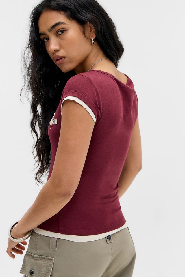 Bench Kirra Doppellagiges Cropped T-Shirt #3