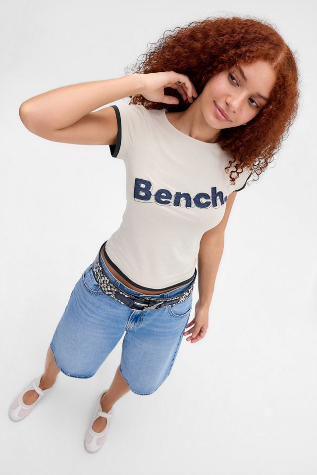 Camiseta Bench Ecru Kirra con Apliqué #1