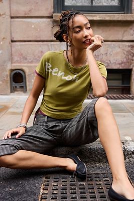 Bench UO Exclusive Olive Vinessa Short Sleeve Tee