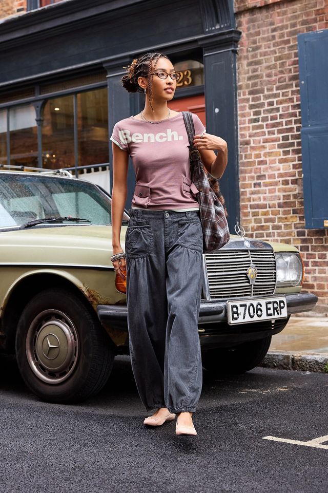 Bench UO Exclusive T-shirt Utility a Maniche Corte Cherish #1