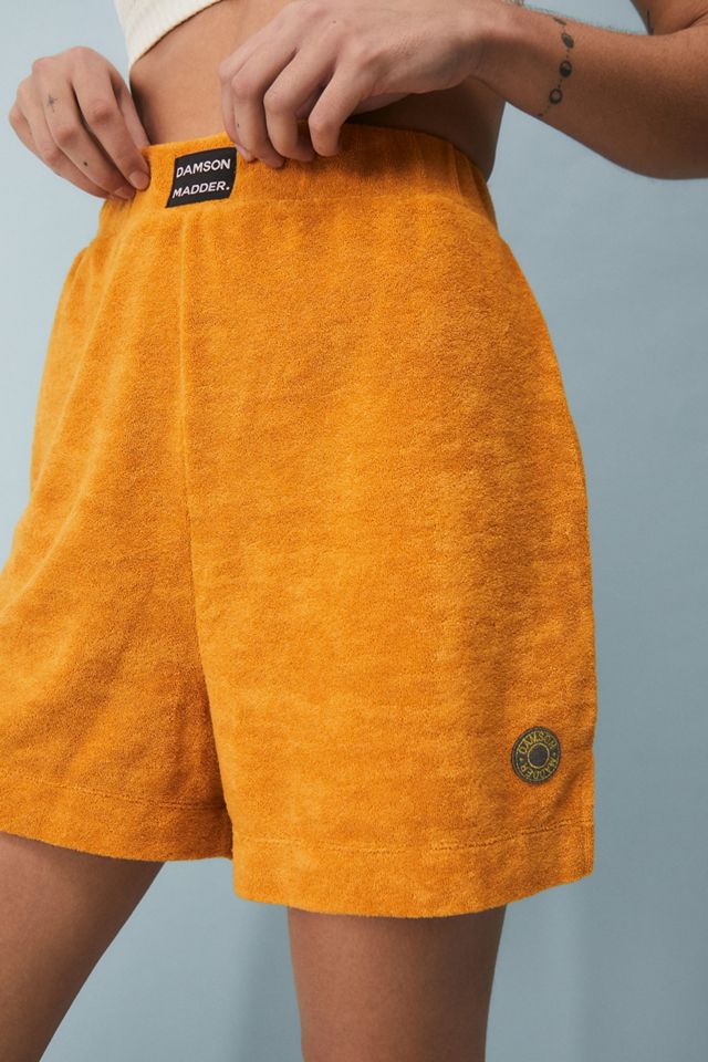 Damson Madder – Shorts aus Frottee in Rotbraun #1