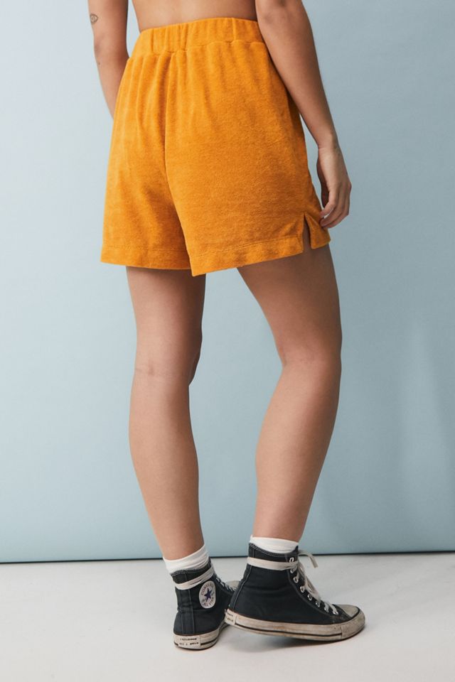 Damson Madder – Shorts aus Frottee in Rotbraun #3
