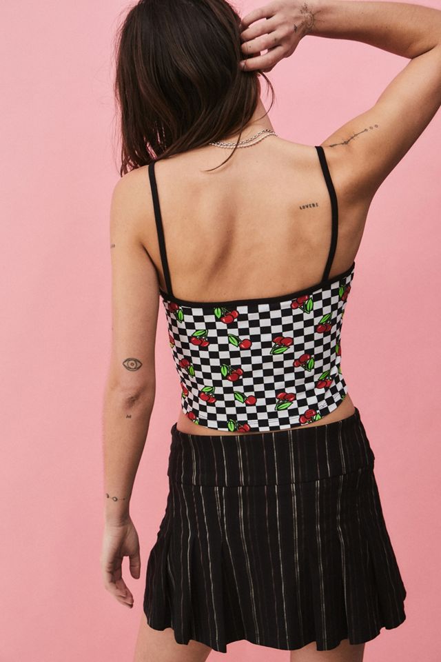 Débardeur à damier cerise NEW girl ORDER #2