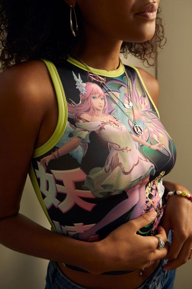 NEW girl ORDER Manga Fairy Print Vest #1