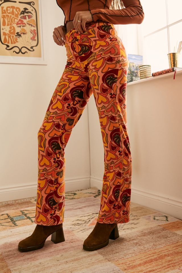 Orange store velour pants