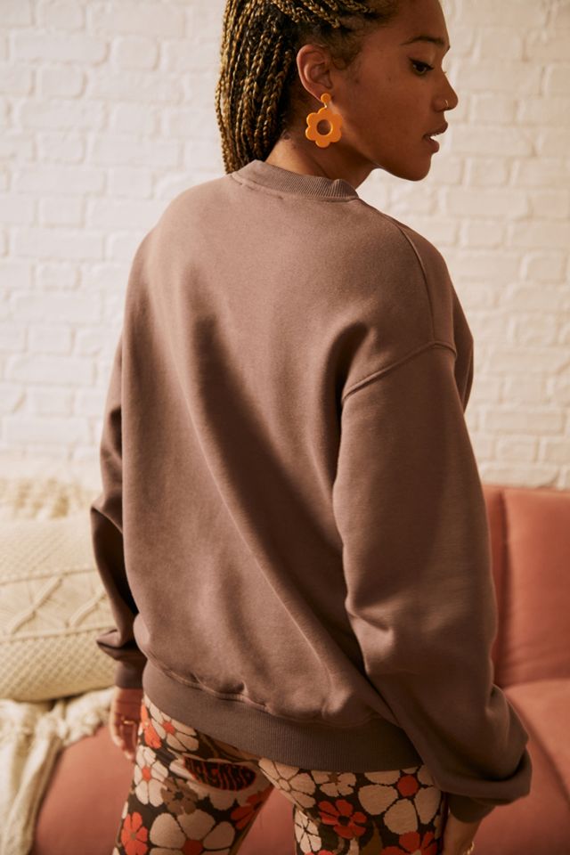 Damson Madder – Sweatshirt in Braun mit Blumenprint #2