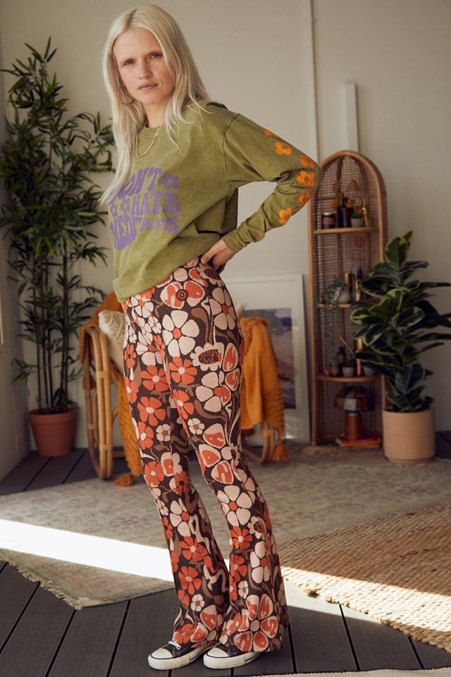 Damson Madder - Pantalon Flossie en jacquard floral #1