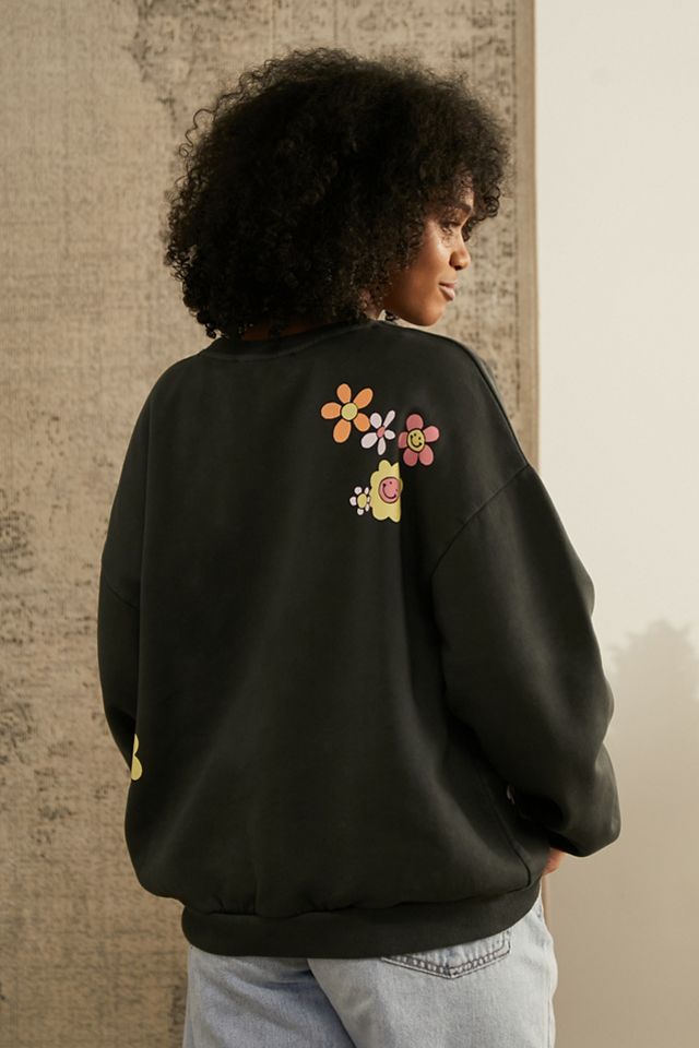 Damson Madder Black Flowers & Strawberry Sweatshirt #2