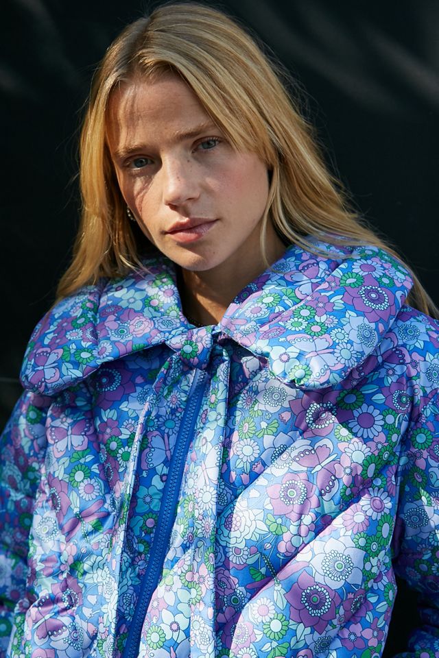 Damson Madder Chaqueta Puffer de estampado floral holly #2
