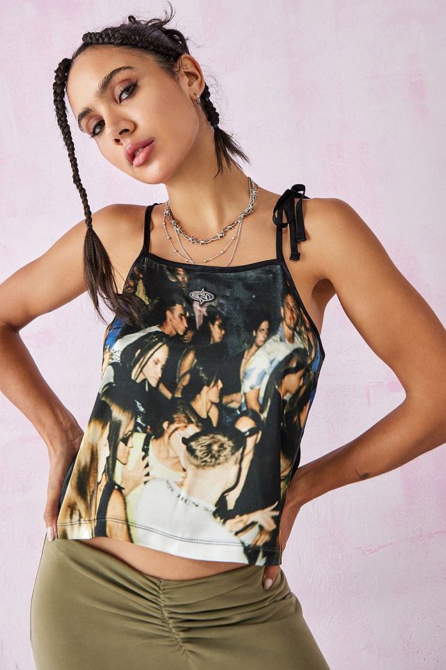 Basic Pleasure Mode Tie Shoulder Cami Top | Urban Outfitters UK