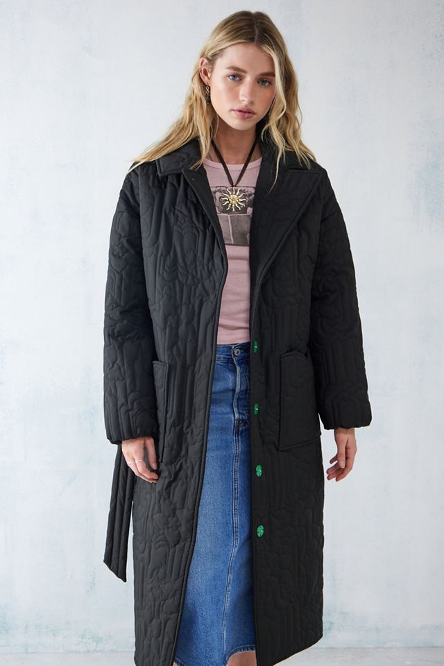 Damson Madder - Manteau long matelassé Gilda #1
