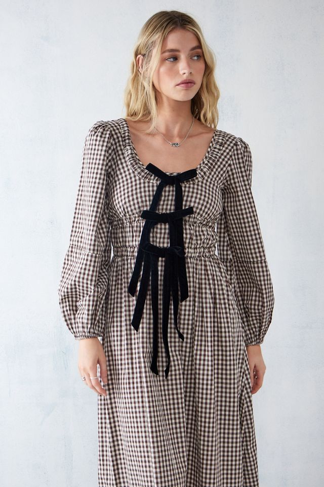 Damson Madder Dakota Bow Midi Abito #1