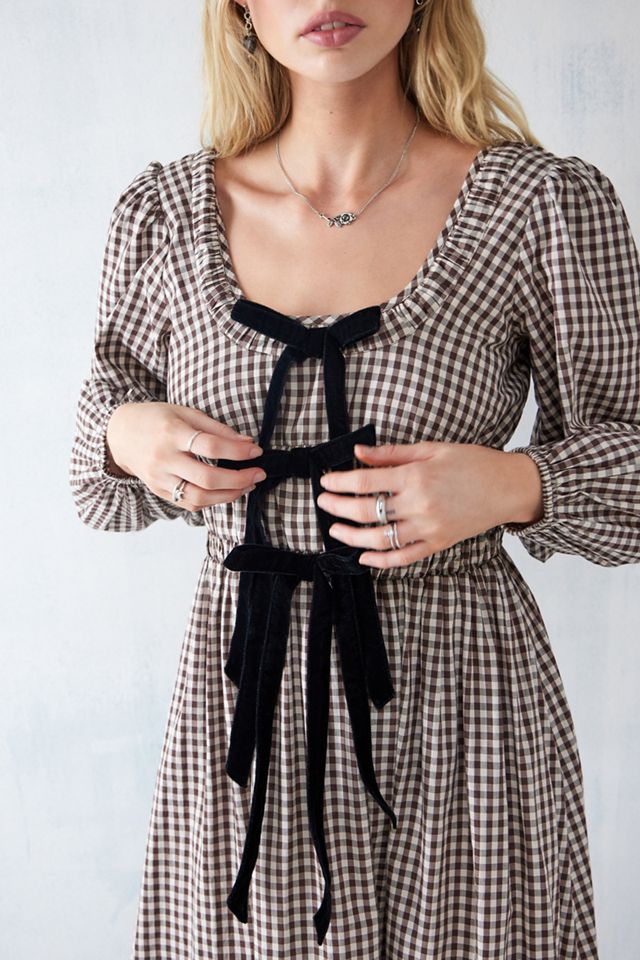Damson Madder Dakota Bow Midi Abito #2