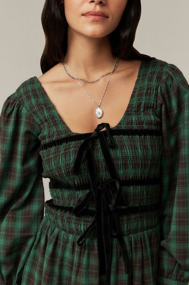 Damson Madder Elle Check Maxi Dress #1