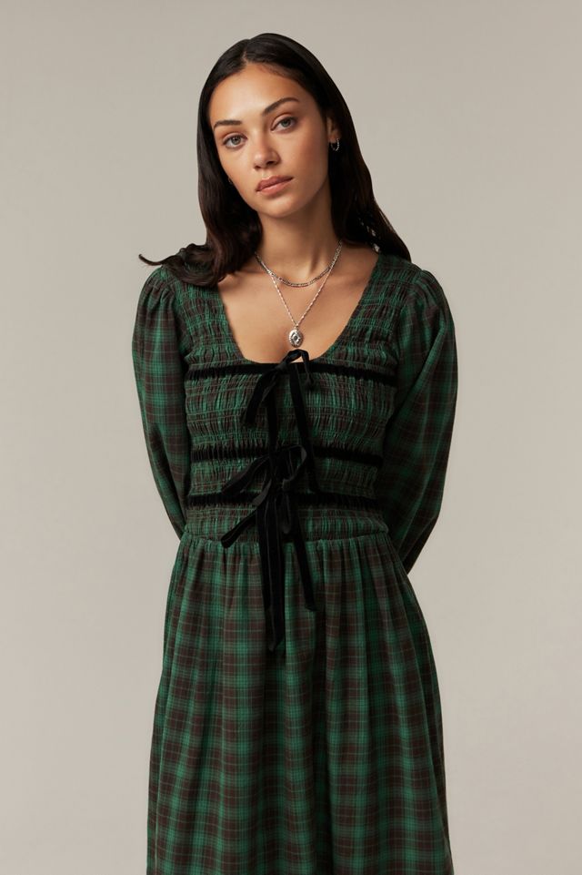 Damson Madder Elle Check Maxi Dress #2
