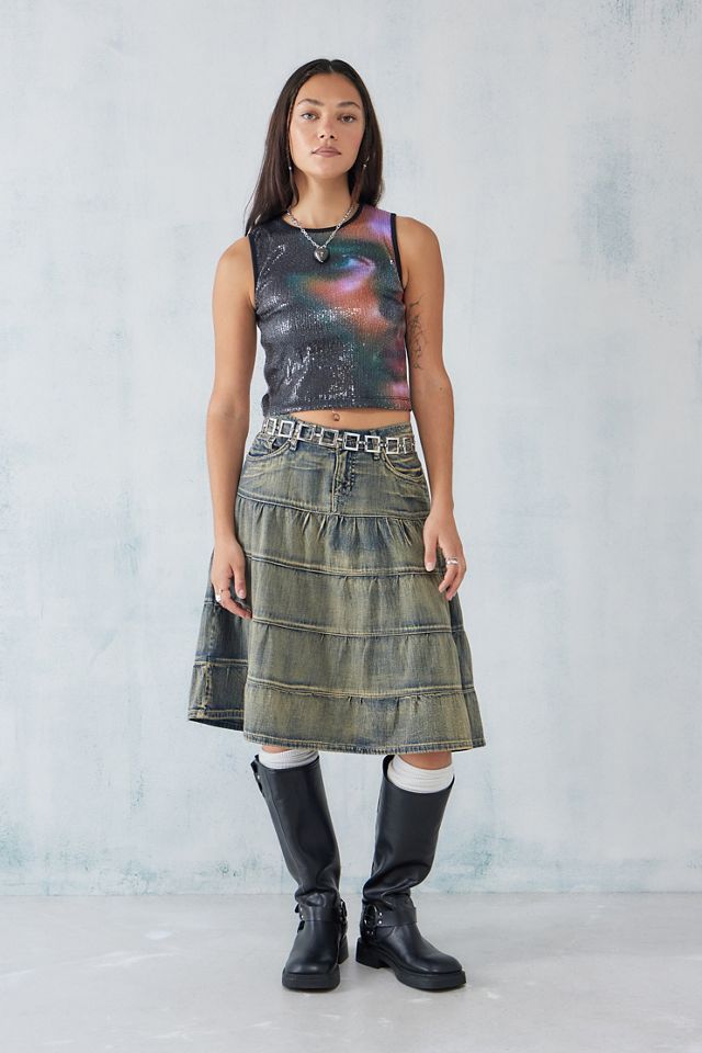 Basic Pleasure Mode Kansas Sequin Tank Top #2
