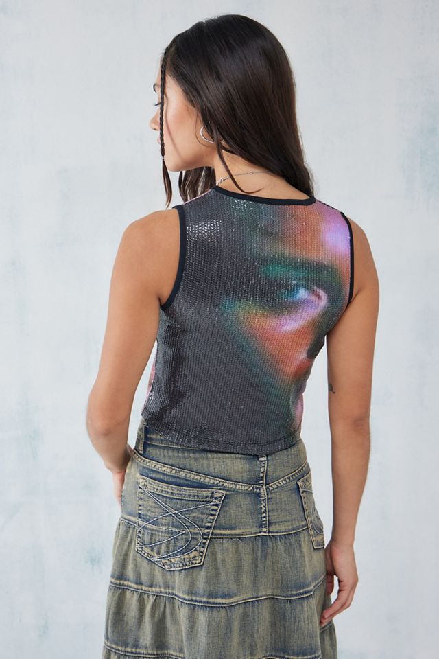 Basic Pleasure Mode Kansas Sequin Tank Top #3
