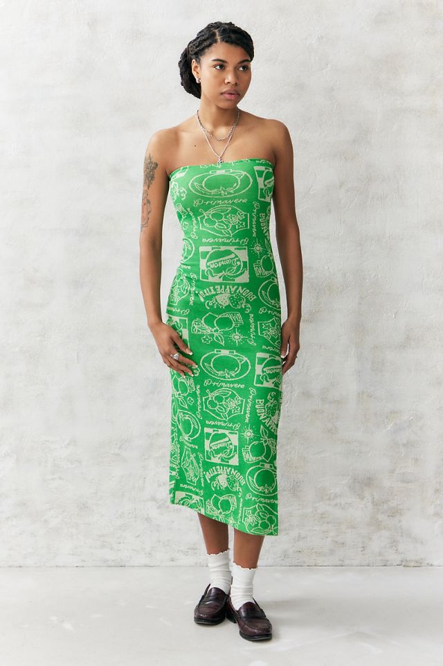 Damson Madder Fruit Label Midi Dress