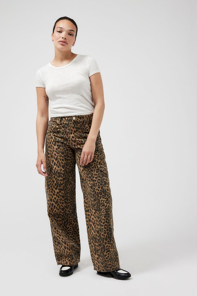 Damson Madder Leopard Print Cargo Jeans #5