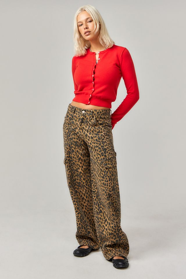 Damson Madder Leopard Print Cargo Jeans #2