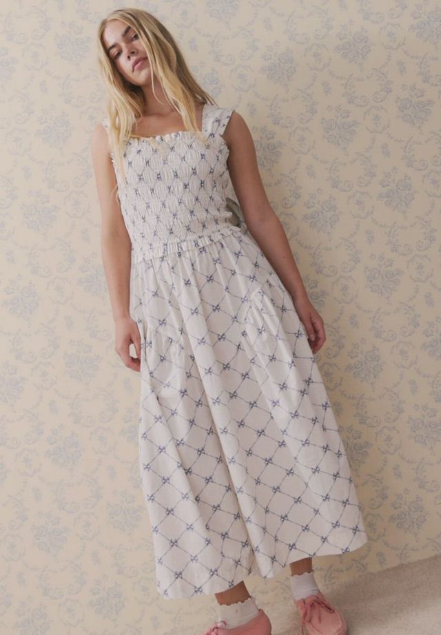 damson madder violet midi dress Damson Madder Violet Midi Dress