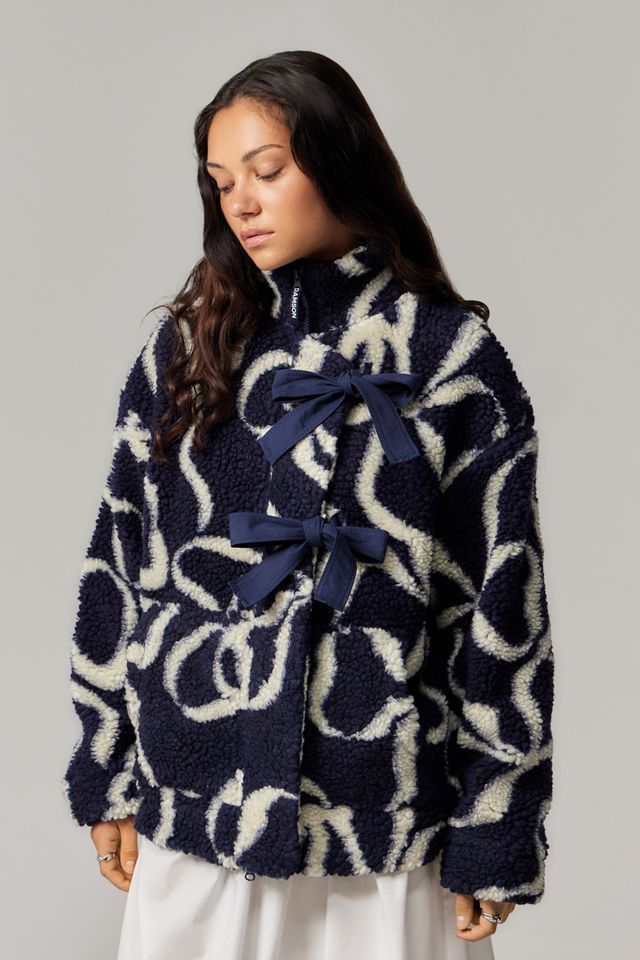 Damson Madder Ingrid Bow Borg Jacket #2