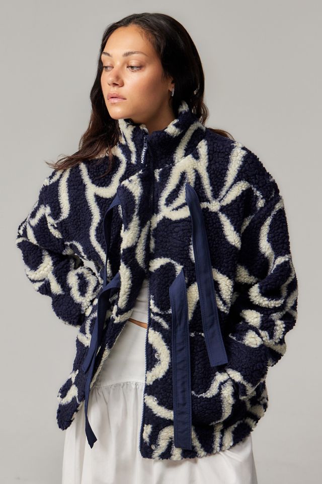 Damson Madder Ingrid Bow Borg Jacket #4
