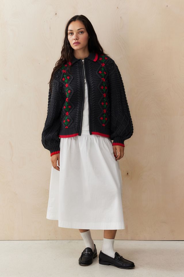 Damson Madder Grandpa Knit Cardigan #2