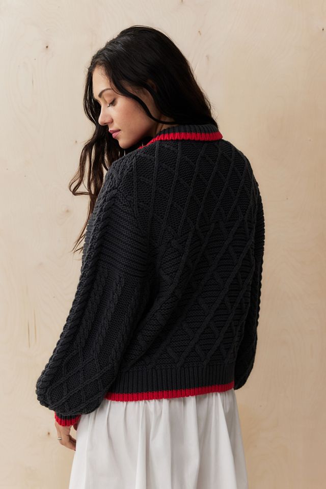 Damson Madder Grandpa Knit Cardigan #3