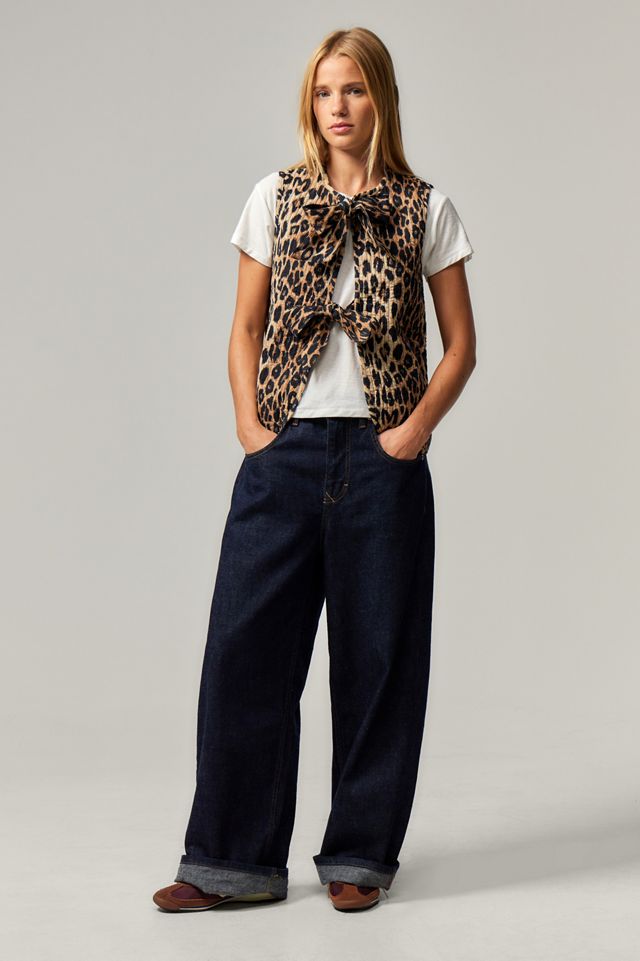 Damson Madder Tilly Leopard Print Gilet #1