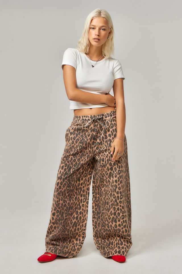 Pantalon Rafe Damson Madder imprimé léopard #2