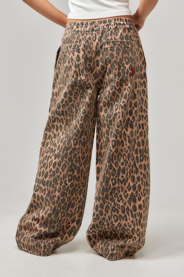 Pantalon Rafe Damson Madder imprimé léopard #4