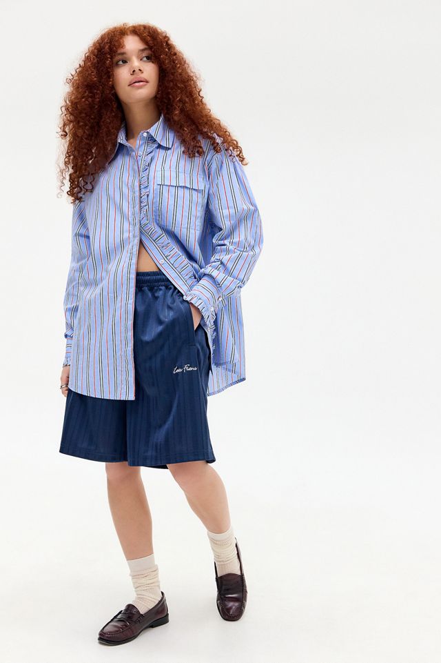 Damson Madder Kylie Stripe Ruffle Shirt #1