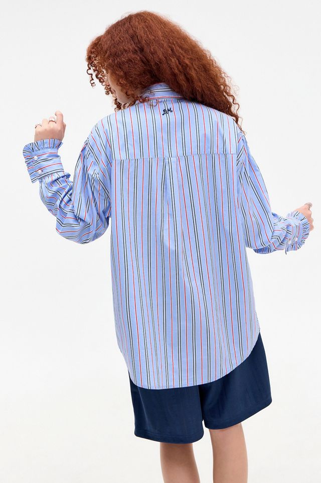 Damson Madder Kylie Stripe Ruffle Shirt #4