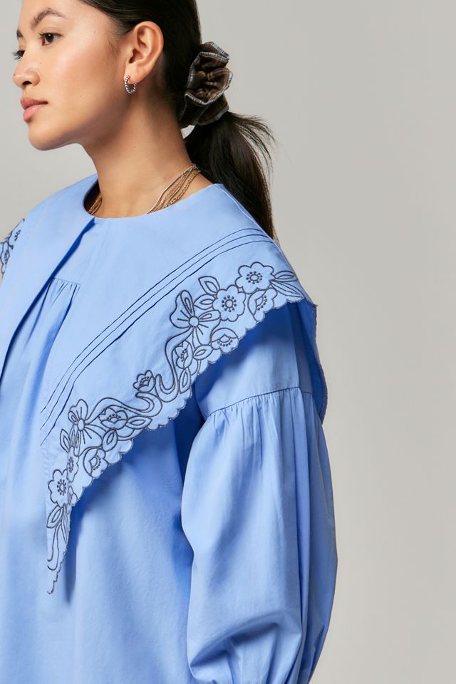 Damson Madder Blue Candy Blouse #1