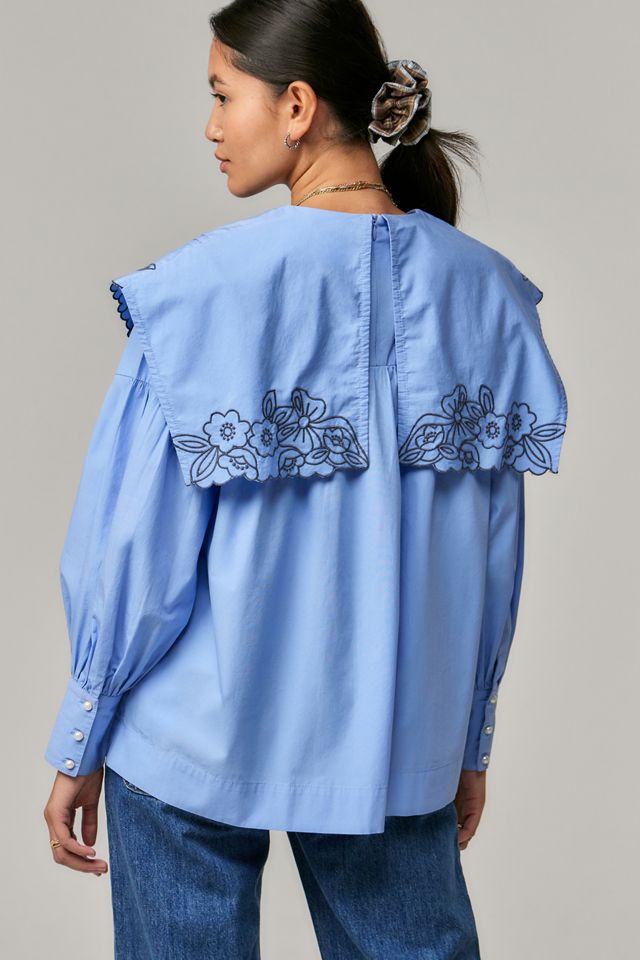 Damson Madder Blue Candy Blouse #3