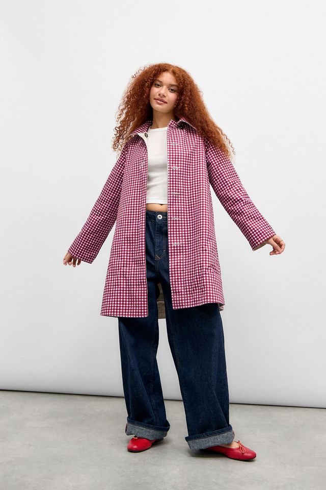 Damson Madder Mercedes Bow Reversible Trench Coat