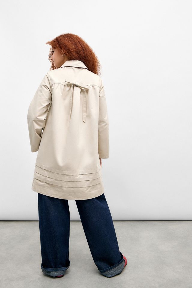 Damson Madder Mercedes Bow Reversible Trench Coat