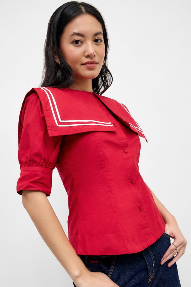 Blouse Keisha cerise Damson Madder #1