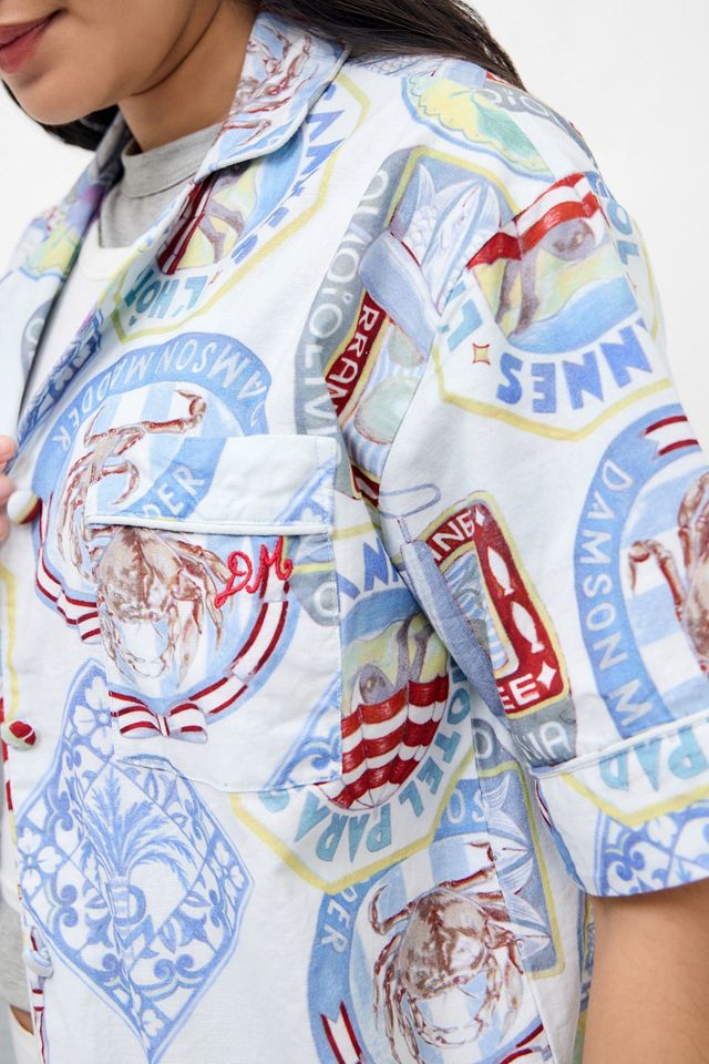 Damson Madder Chlo Holiday Print Shirt #2